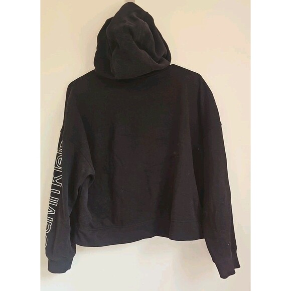Calvin Klein Performance Hoodie Sweatshirt Black Size M - Picture 4 of 6